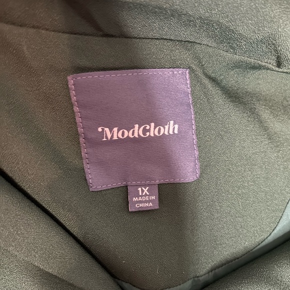 ModCloth Lively Identity Short Sleeve Dress in Green Size 1X - Picture 7 of 7